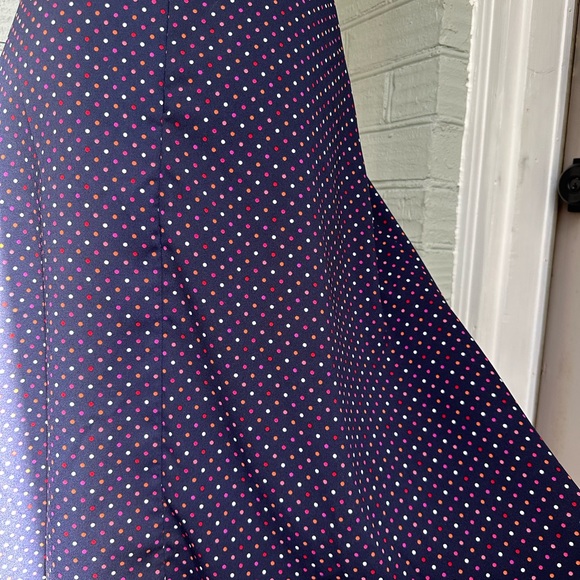 Talbots Navy, Multicolor Dot Dress - Picture 8 of 11